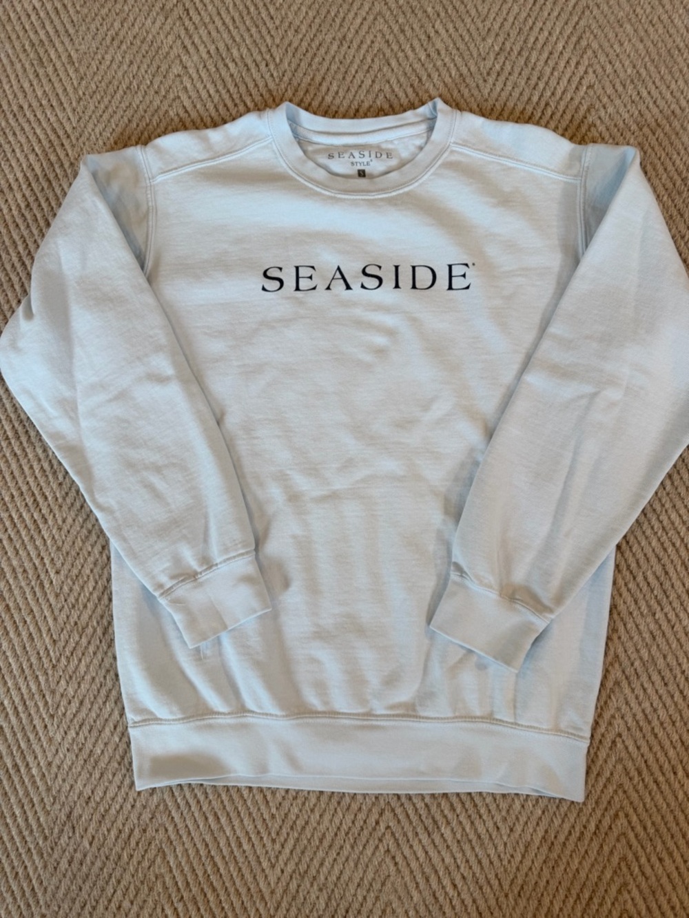 Seaside women’s Light Blue Logo Crewneck Sweatshirt